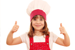 girl in chef hat