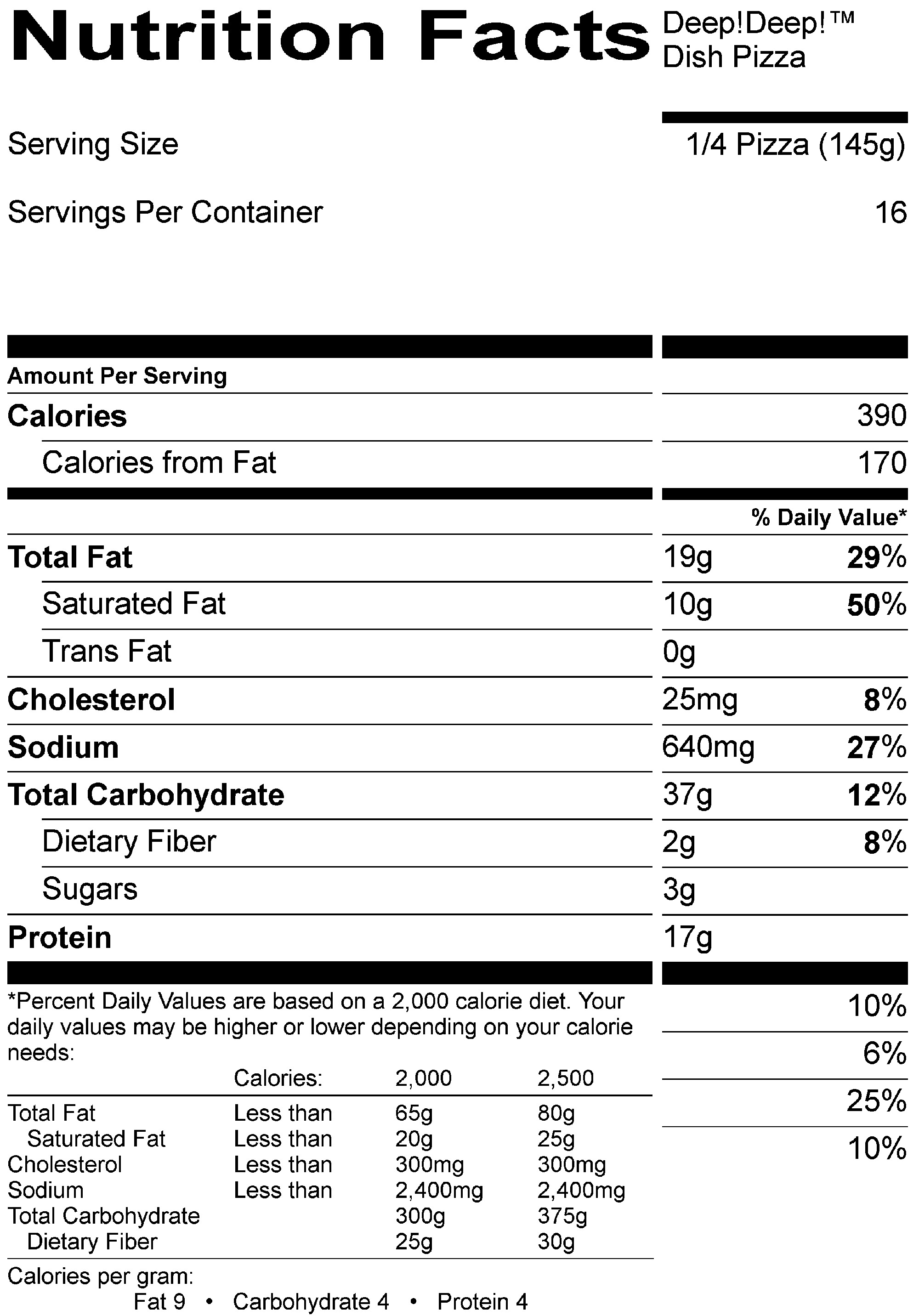 Little Caesars Nutrition Facts Pizza Besto Blog